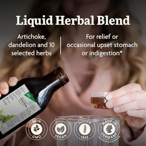 Floradix Gallexier Herbal Bitters - Digestive Support Supplement With Artichoke Dandelion Turmeric Ginger & More - Liquid Formula - Easily Absorbed - Vegan Non-Gmo 8.5 Fl Oz