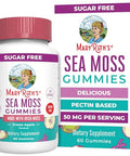 Maryruth'S Maryruth Organics Gummies Sugar Free Made With Irish Sea Moss For Gut Health And Immune Support Formulated For Adults And Kids Ages 4 Vegan Non-Gmo Gluten Free 60 Count