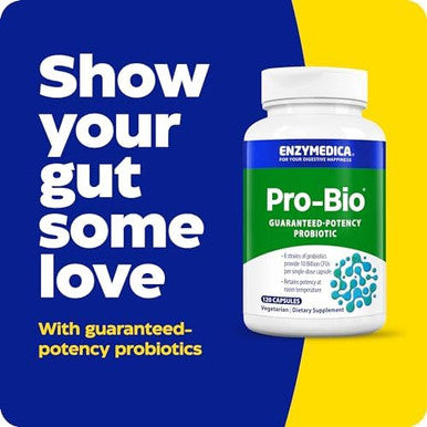 Enzymedica Probio Shelf Stable Stomachacid Resistant Probiotic For Healthy Digestion 10 Billion Cfu 120 Count