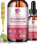 Lukaree (2 Pack) Soursop Graviola Leaf Extract Liquid Drop Plus Pure Botanical Sea Moss For Cell Support & Regeneration Immunity And Gut Health Soursop Bitters LiquidFull Texture Natural Flavor 1 Fl Oz