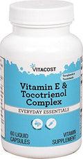 Vitacost Vitamin E and Tocotrienol Complex 60 Liquid Vegetarian Capsules