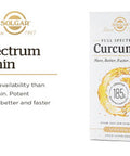 Solgar Full Spectrum Curcumin - 90 Licaps - Superior Absorption - Brain Joint & Immune Health - Non-Gmo Vegan Gluten Free Dairy Free - 90 Servings
