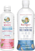 MaryruthS WomenS Multivitamin + Hair Growth Liposomal (Peach) and Liquid Nighttime Multimineral (Coconut 15Oz) Clean Label Project Verifieda' Vegan Beauty Bedtime Routine and Overall Health