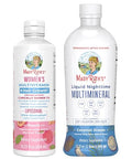 Maryruth'S Women'S Multivitamin Hair Growth Liposomal (Peach) & Liquid Nighttime Multimineral (Coconut 15Oz) Clean Label Project Verified Vegan Beauty Bedtime Routine & Overall Health