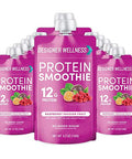 Designer Wellness Protein Smoothie Real Fruit 12G Protein Low Carb Zero Added Sugar Gluten Nongmo No Artificial Colors Or Flavors Raspberry Passion Fruit 12 Count