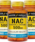 Mason Natura Nac Nacetyllcysteine 500 Mg 6 Month Supply Supports Normal Cellular Health Immune System Booster For General Wellness 3 Pack