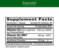EMERALD LABS Vitamin D3+K2 (60 Caps) and Zinc 25mg (90 Caps) Bone Health Heart Support Immune Support Digestive Health Oxidative Stress Support GlutenFree