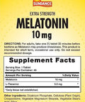 Sundance Melatonin 10Mg Tablets 45 Count Extra Strength Vegetarian Nongmo And Gluten Supplement