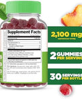 Lifeable Ashwagandha Gummies With Lemon Balm & Ginseng Equivalent To 2100Mg Vegan Non Gmo Ashwagandha Supplement For Women And Men 60 Gummies