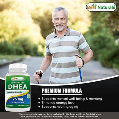 Best Naturals Micronized Dhea 25 Mg 180 Capsules