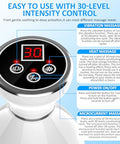 Connova Lym-Phatic Dr-Ainage Massager -Body Scul-Pting Machine With 30-Level Micro-Current Light Heat & Vib-Ration For Legs Arms & Belly Body Helps Reduce Str-Etch Marks & Cell-Ulite