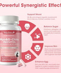 Mulittea MyoInositol and DChiro Supplement for Women 14in1 Liposomal Inositol with Folic AcidOmega3 and Multivitamin for Hormone BalanceSupport OvarianSkin and Mood 40: 1 Vegan 120 Capsules