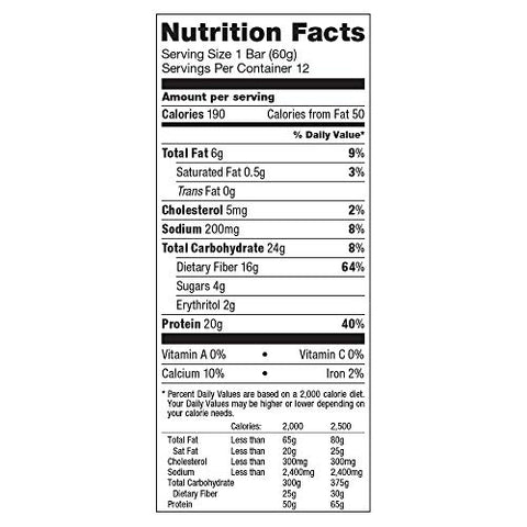 Quest Nutrition Protein Bar Apple Pie 20G Protein 7G Net Carbs 190 Cals Low Carb Gluten Free Soy Free 2.12Oz Bar 1 Count
