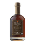 Crown Maple Certified Organic Bourbon Barrel Aged Maple Syrup, Pure, Gluten Free, No Preservatives, Non-GMO Pairs well with Pancakes, Coffee, Cocktails & Brunch, 25 Fl Oz (Pack of 1)
