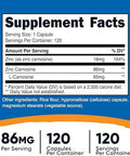 Nutricost Zinc Carnosine 86Mg 120 Capsules Nongmo Gluten Zinc Lcarnosine Supplement
