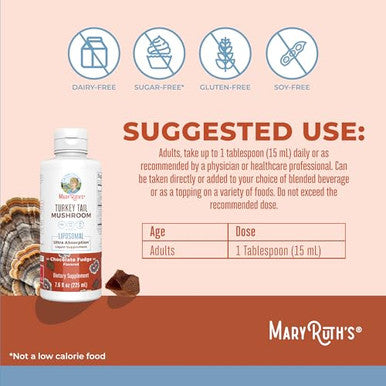 Maryruth's Turkey Tail Mushroom Supplement By Maryruth's 15 Servings 76 Oz