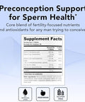 Theralogix Conceptionxr Reproductive Health For Men Men'S Preconception Vitamins For Fertility Support Male Fertility Supplements For Sperm Health Nsf 180 Tabs (90Day Supply) Unflavor