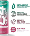 C4 Smart Energy Drink - Sugar Free Performance Fuel & Nootropic Brain Booster, Coffee Substitute or Alternative | Watermelon Burst 12 Oz - 12 Pack