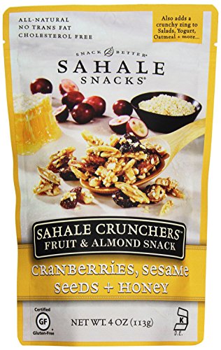 Sahale Snacks Crunchers, Almonds with Cranberries, Sesame Seeds + Honey, 4 oz