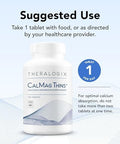 Theralogix Calmag Thins Calcium & Magnesium Supplement Bone Support Supplement For Women & Men Contains 200 Mg Of Calcium And 50 Mg Of Magnesium Nsf 360 Tablets