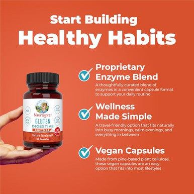 Maryruth's Gluten Digestive Enzymes 60 Count