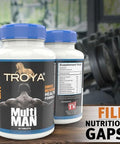 Multivitamin For Men - Daily Mens Multivitamins Supplement. Mens Vitamins A, C, D, B1, B2,B3,B5, B6 & B12, Zinc & More.