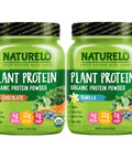 Naturelo Vegan Plant Protein Powder - Vanilla And Chocolate Bundle 40 Servings
