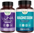 Nested Naturals Luna Sleep Aid & Magnesium Glycinate Chelate For Sleep Relaxation & Recovery (180 Capsules)
