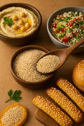 Sesame Seeds Natural ÃƒÂ¢Ã¢â€šÂ¬Ã¢â‚¬Å“ 14 oz Resealable Bag ÃƒÂ¢Ã¢â€šÂ¬Ã¢â‚¬Å“ Whole Raw Unhulled Seeds for Cooking, Baking & Garnishing by Mecca Foods