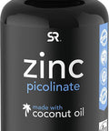 Zinc Picolinate 50mg with Organic Coconut Oil Highly Absorbable Zinc Supplement for Healthy Immune Function NonGMO Verified Gluten Soy 60 Liquid Soft gels