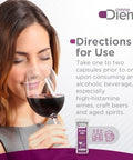 Omnediem Drink Hd Dietary Supplement: Natural Histamine Neutralizing & Digesting Enzyme â€“ Diamine Oxidase Dao 20 Capsules