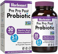 Bluebonnet Nutrition Pre Pro Post Probiotic 30 Billion Cfu Shelf Stable For Women & Men Digestion Gut Mood Immune Of Dairy Gluten & Soy Nongmo 30 Vegetable Capsules 30 Servings
