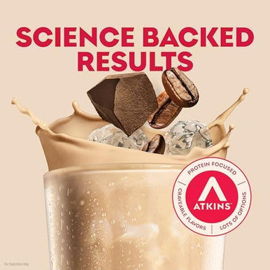 Atkins Coffee Lovers Protein Shake Variety Pack Mocha Latte Caf Caramel And Caf Au Lait Flavored Protein Shakes 15G Protein 3G Fiber Glp1 Friendly 12 Count