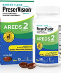 Preservision Areds 2 Eye Vitamins #1 Eye Doctor Recommended Brand Lutein And Zeaxanthin Supplement With Vitamin C Vitamin E Zinc And Copper 60 Softgels (Minigels)