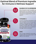 Bioschwartz Super Greens Powder With Probiotics Prebiotics And Digestive Enzymes (30 Servings) Plus Elderberry Gummies With Zinc And Vitamin C For Adults Immune Support (1 Month Supply)