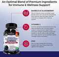Bioschwartz Super Greens Powder With Probiotics Prebiotics And Digestive Enzymes (30 Servings) Plus Elderberry Gummies With Zinc And Vitamin C For Adults Immune Support (1 Month Supply)