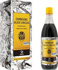 Soeos Chinkiang Vinegar, 18.6 fl oz (550ml), Chinese Black , Traditional , Organic , Zhenjiang Xiangcu, Black Rice Vinegar | Condiment for Cooking Noodles, Braised Meat, Cold Appetizers