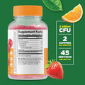 Lifeable Calcium With Vitamin D + Probiotic 2 Billion Cfu Gummies Bundle Great Tasting Vitamin Supplement Gluten Gmo Chewable
