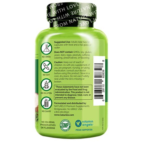 Naturelo Hair Skin And Nails Multivitamin 60 Count Collagen Peptide Powder 45 Servings