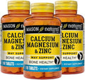 Mason Natural Calcium Magnesium & Zinc, 300-Day Supply, Supports Normal Bone Health & Immune System Booster, 3 Pack