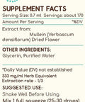 Mullein Flower B120 (2pcs) Alcohol-Free Herbal Extract Tincture, Super-Concentrated Mullein (Verbascum Densiflorum) Dried Flower (2x4 fl oz)