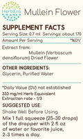 Mullein Flower B120 (2pcs) Alcohol-Free Herbal Extract Tincture, Super-Concentrated Mullein (Verbascum Densiflorum) Dried Flower (2x4 fl oz)