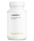 Supersmart LOptiZinc 30 mg Per Day Zinc Antioxidant Supplement Support Healthy Respiratory System NonGMO Gluten Free 120 Tablets