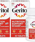 Geritol Multivitamin Supplement Contains Bvitamins Antioxidants Vitamins C E & D And Iron 27 Essential Vitamins And Minerals Gluten Nongmo No Artificial Sweeteners 40 Tablets 2 Pack