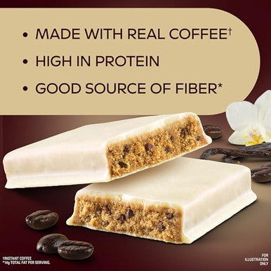 Atkins Coffee House Collection Vanilla Latte Bar 16G Protein 2G Sugar 4G Net Carbs 13G Fiber 12 Count