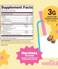 Wellah Creatine For Women (50 Servings Horchata) - Creatine Monohydrate With Dandelion & Cranberry Extract