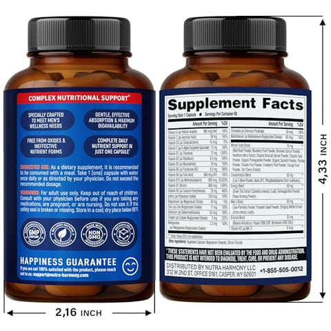 Nutraharmony Vitamin B Complex & Multivitamins For Men