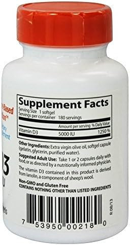 Doctor'S Best Best Vitamin D3 5000Iu 180 Sg