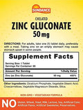 Sundance Zinc Supplement 50mg 90 Tablets Chelated Essential Mineral Vegetarian NonGMO and Gluten Free
