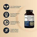 Magnesium Complex 500mg 300 Capsules 10in1 Magnesium Glycinate Citrate Malate and More Chelated Form for Easy Absorption NonGMO
